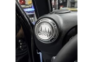 AMERICAN CAR CRAFT Jeep Air Vent Interior Trim Plates 4Pc Etched FIND YOUR OWN ROAD, Stainless Steel | Jeep Wrangler JK 2007-2018 & JL 2018-2023, FIND ROAD