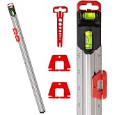 Kapro - 313 Measure Mate - Ultimate Home-Improvement Tool - With Level and Ruler - Features Sliding Markers and Knife Guide - Includes Nail Gripper and Drill Bit Gauge - 32 Inch