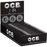 OCB - Premium 1 1/4" Rolling Papers - 24 Booklets with 50 Leaves per Booklet