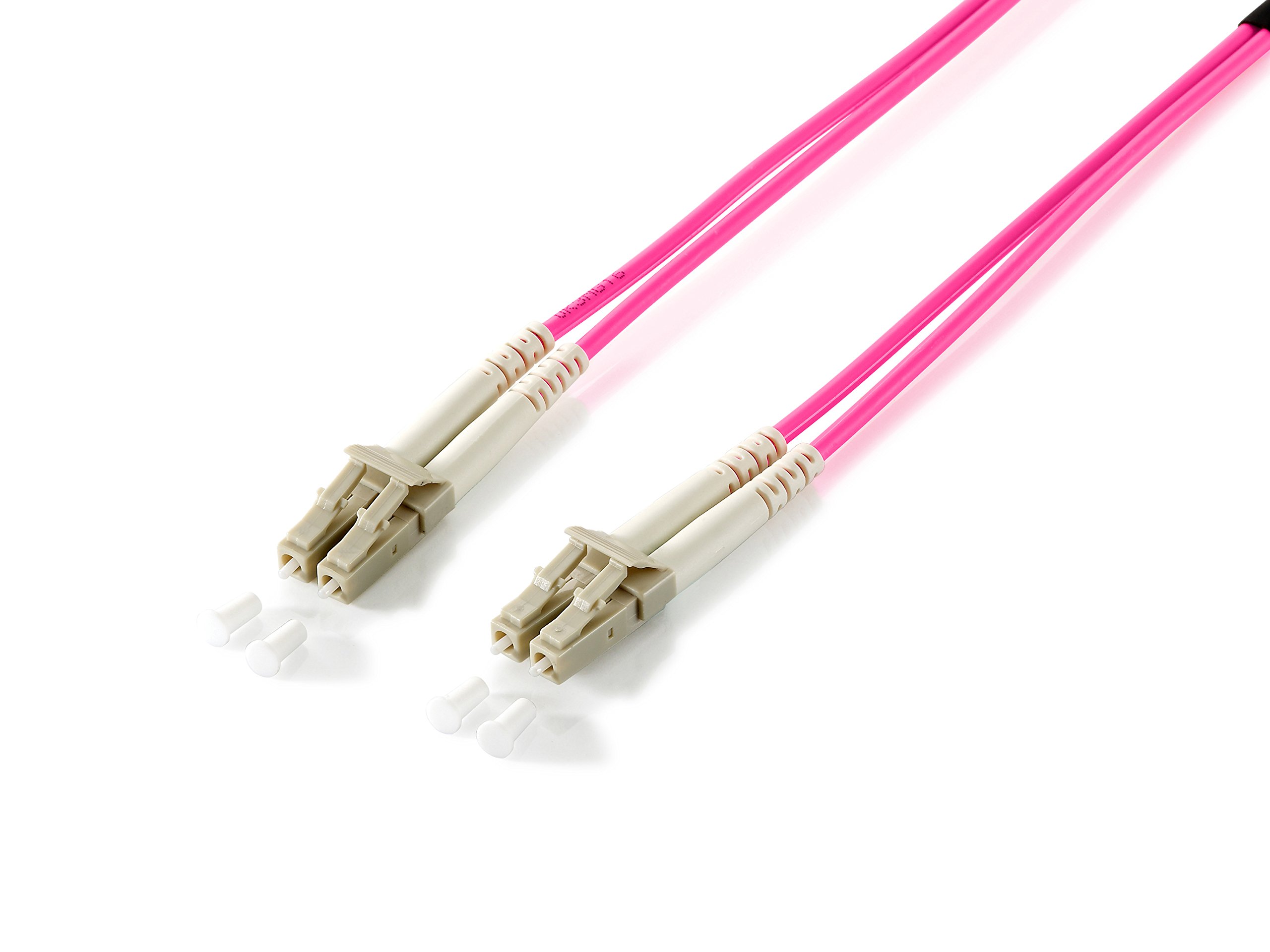 Equip Fiber optic cable LC->LC 50/125mμ 20.00m Multimode Duplex Violet Polybag