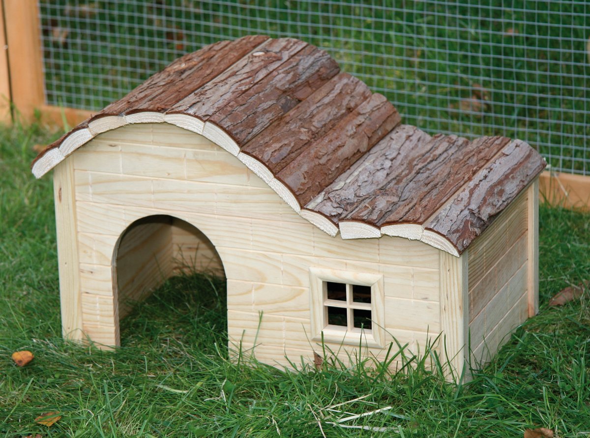 Kerbl Nature Plus House with Gently Curved Roof, 40 x 25 x 25 cm