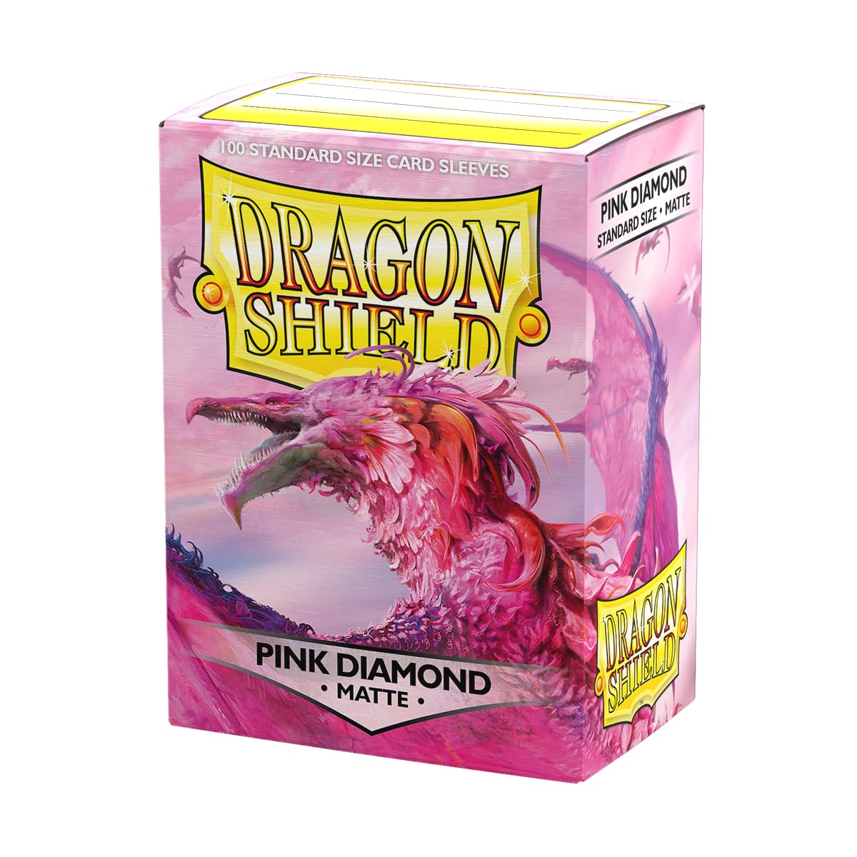 Photo 1 of Dragon Shield | Standard Size Card Matte Sleeves | 100 CT - Smooth & Tough Premium TCG Sleeves | Compatible with Pokemon, Flesh & Blood, One Piece & Magic The Gathering | Pink Diamond - Matte