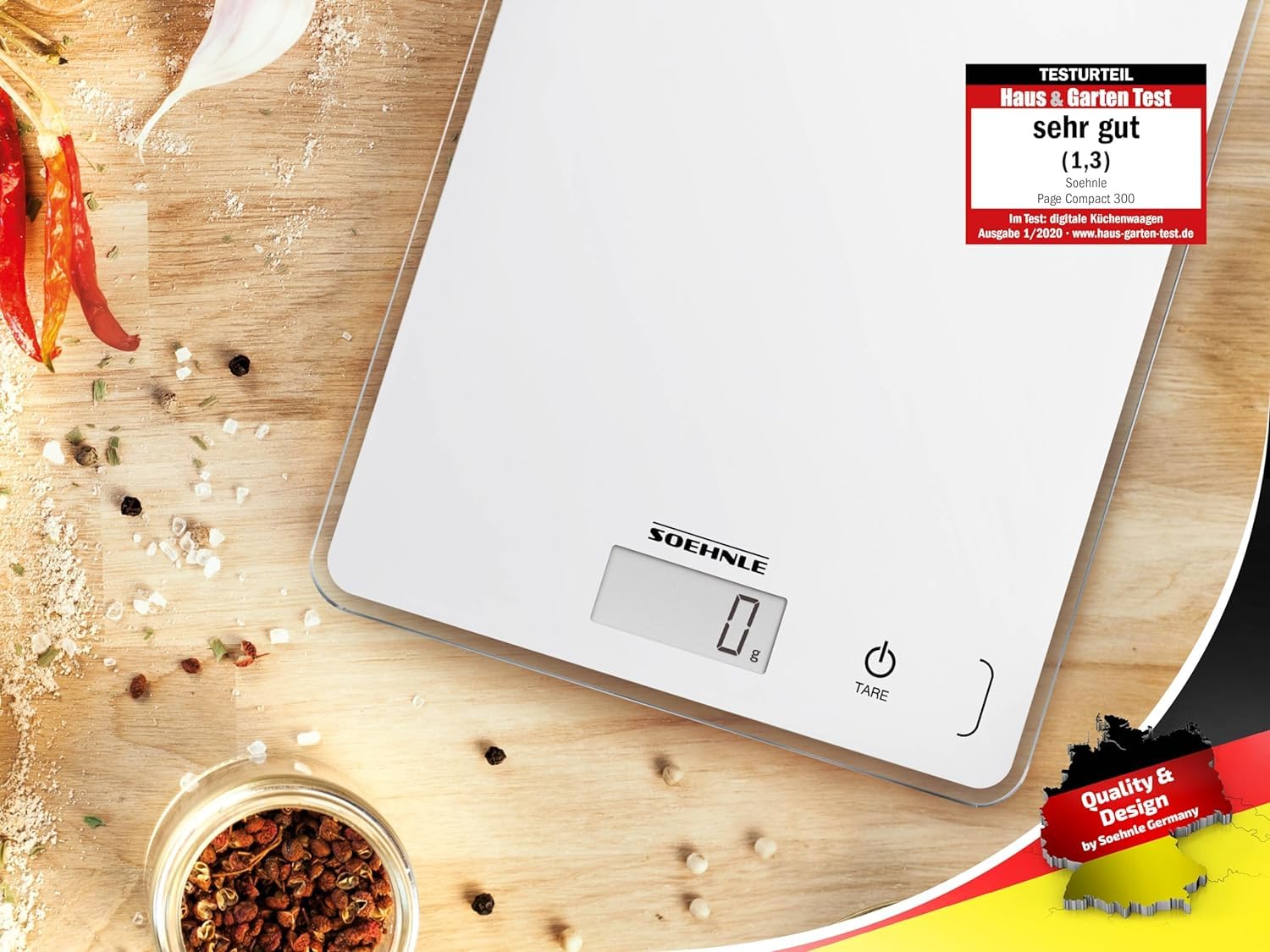 Soehnle Page Compact 300 Digital Kitchen Scales up to 5 kg Capacity