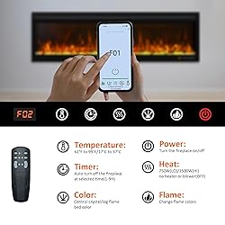 Oxhark Flame Smart 42 Inch Wall Mounted and
