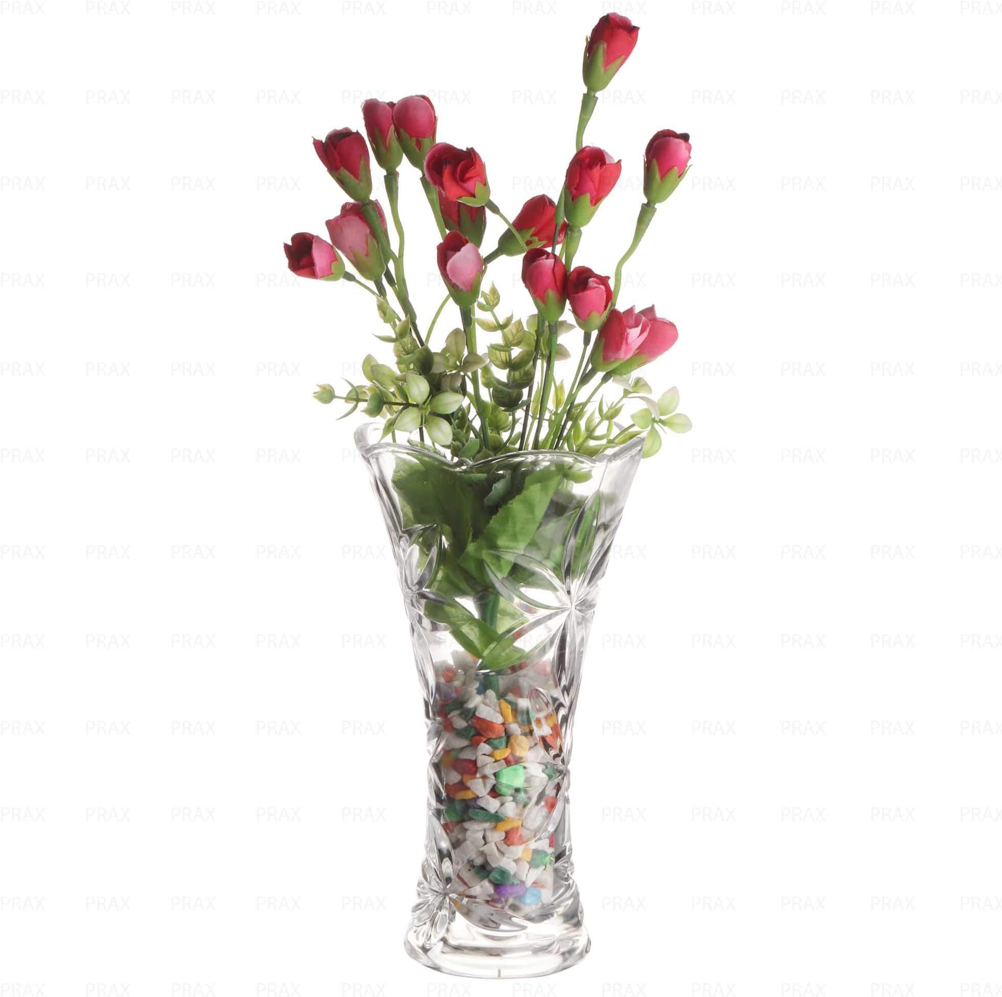 PRAX Decorative Large Crystal Touch Flower Vase