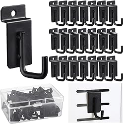 Tandefio 25 Pack J Shaped Slatwall Hooks and