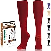 NEWZILL Copper Compression Socks for Women & Men 15-20mmHg Cotton Rich Odor Control Dress Socks for Business Casual Running Medical Athletic Support, Edema Diabetic Relief