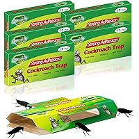Holaluk 50 Pcs Cockroach Traps, Glue Roach Traps for Indoor Home Easy to Use Non-Toxic, Bug Traps Safe for Kids and Pets (50P