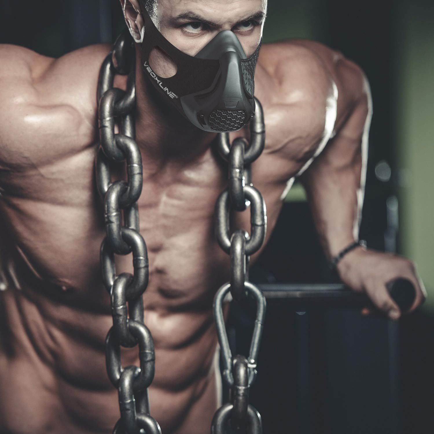 VEOXLINE Training Mask | Sport Workout for Running Biking Fitness Jogging Gym Soccer Cardio Exercise Breathing with Air Level Regulator for Men Women | Imitate Workout at High Altitudes (mily) : Sports & Outdoors