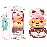 AGRIMONY Funny Donut Macaron Socks Box for Women Girls Teens - Fun Novelty Cute Funky Cotton Socks Birthday Christmas Gifts