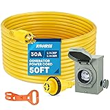 Kohree 30 Amp Generator Cord and Pre-drilled Power