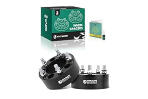YHTAUTO 5x4.5 Wheel Spacers 2 Inch Fits Jeep XJ ZJ KJ KK YJ TJ Grand Cherokee, Wrangler, Ford, Lincoln, Mercury, 5x114.3mm Ti