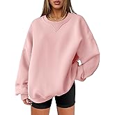 ANRABESS Womens Oversized Sweatshirts Hoodies Crewneck Fleece Pullover Sweaters 2026 Fall Outfits Teen Girls Winter Clothes