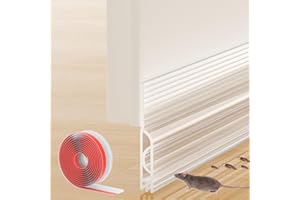 WEHUA Door Draft Stopper, 78 Inches Door Sweep for Bottom of Door, Premium Silicone Door Gap Filler Bottom, Weather Stripping Door Seal for Interior, Exterior Doors, Under Door Draft Blocker Noise