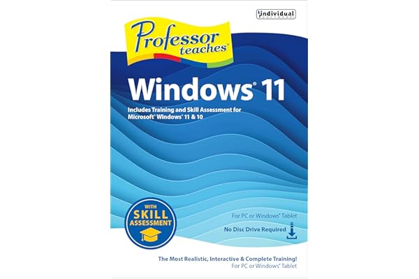 Professor Teaches Windows 11 With Skill Assessment [PC Download]