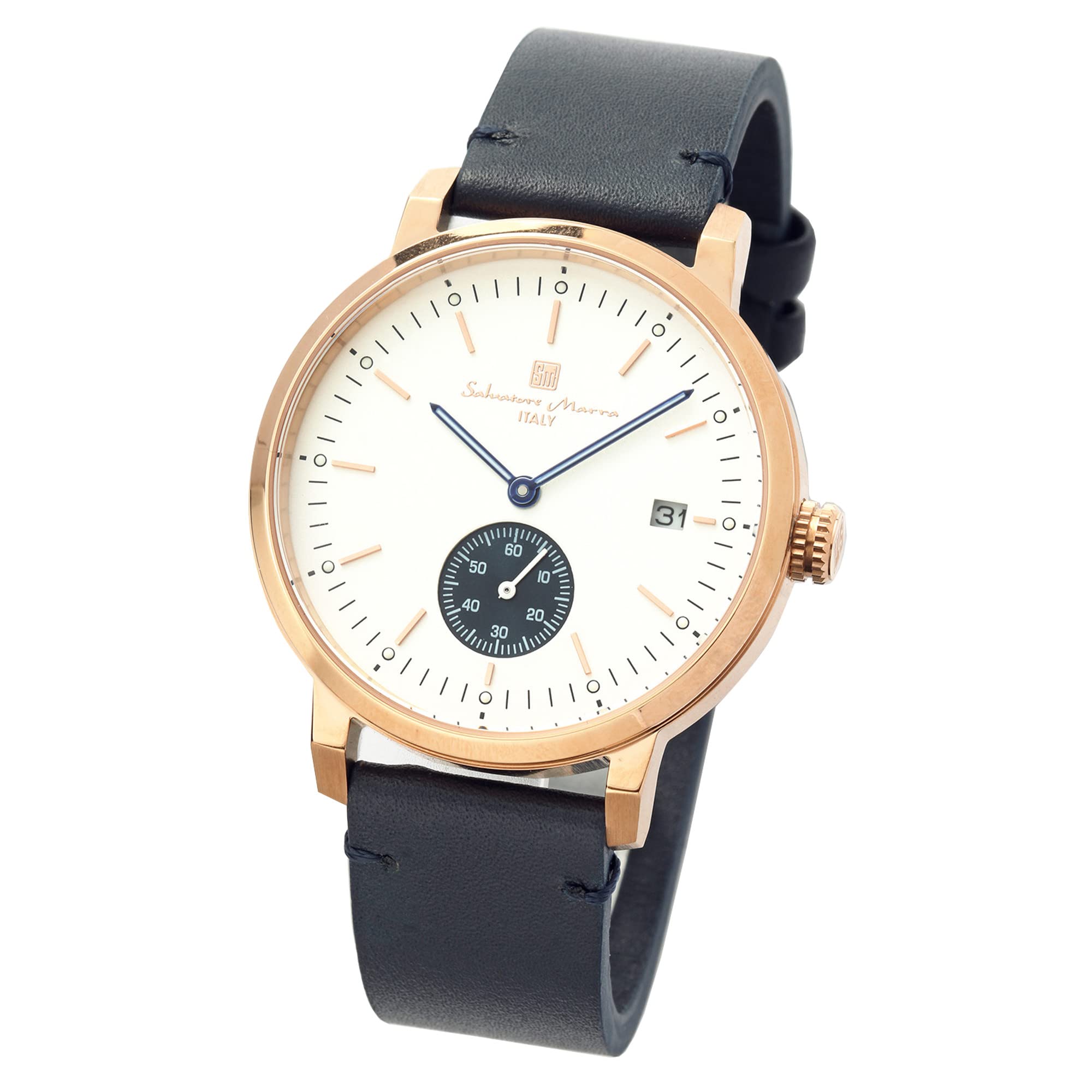 Unisex Wristwatch, Simple, Thin, Analog, Popular Brand, Men's, Women's, Stylish, Present, Leather Strap, pink gold x white