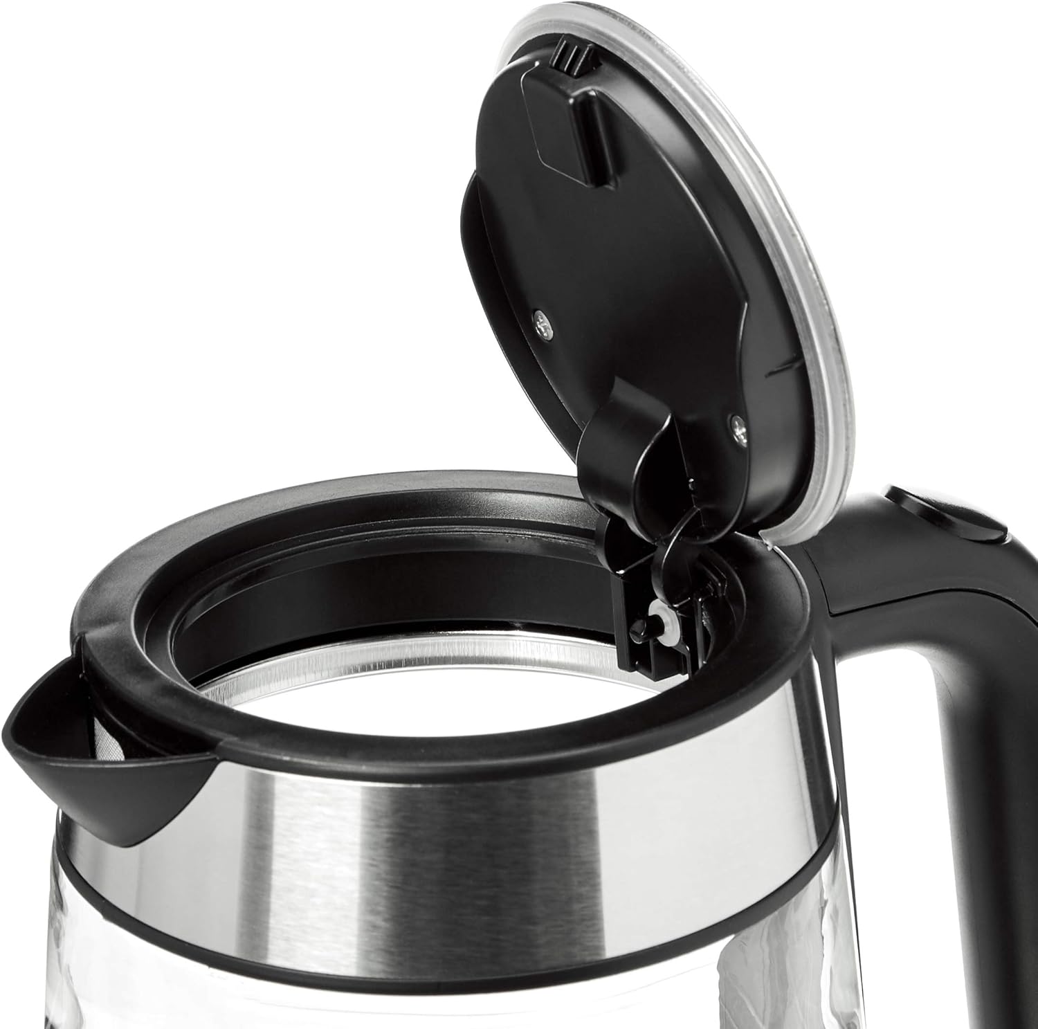 Basics Electric Glass and Steel Kettle - 1.7-Liter: Kitchen & Dining