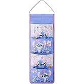 QOQXQOOH Cute Cartoon Wall Hanging Storage Bag, 4-Pocket Over-The-Door & Wall Home Storage Shelves, Decorations for Kids Bedroom