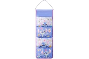 QOQXQOOH Cute Cartoon Wall Hanging Storage Bag, 4-Pocket Over-The-Door & Wall Home Storage Shelves, Decorations for Kids Bedroom