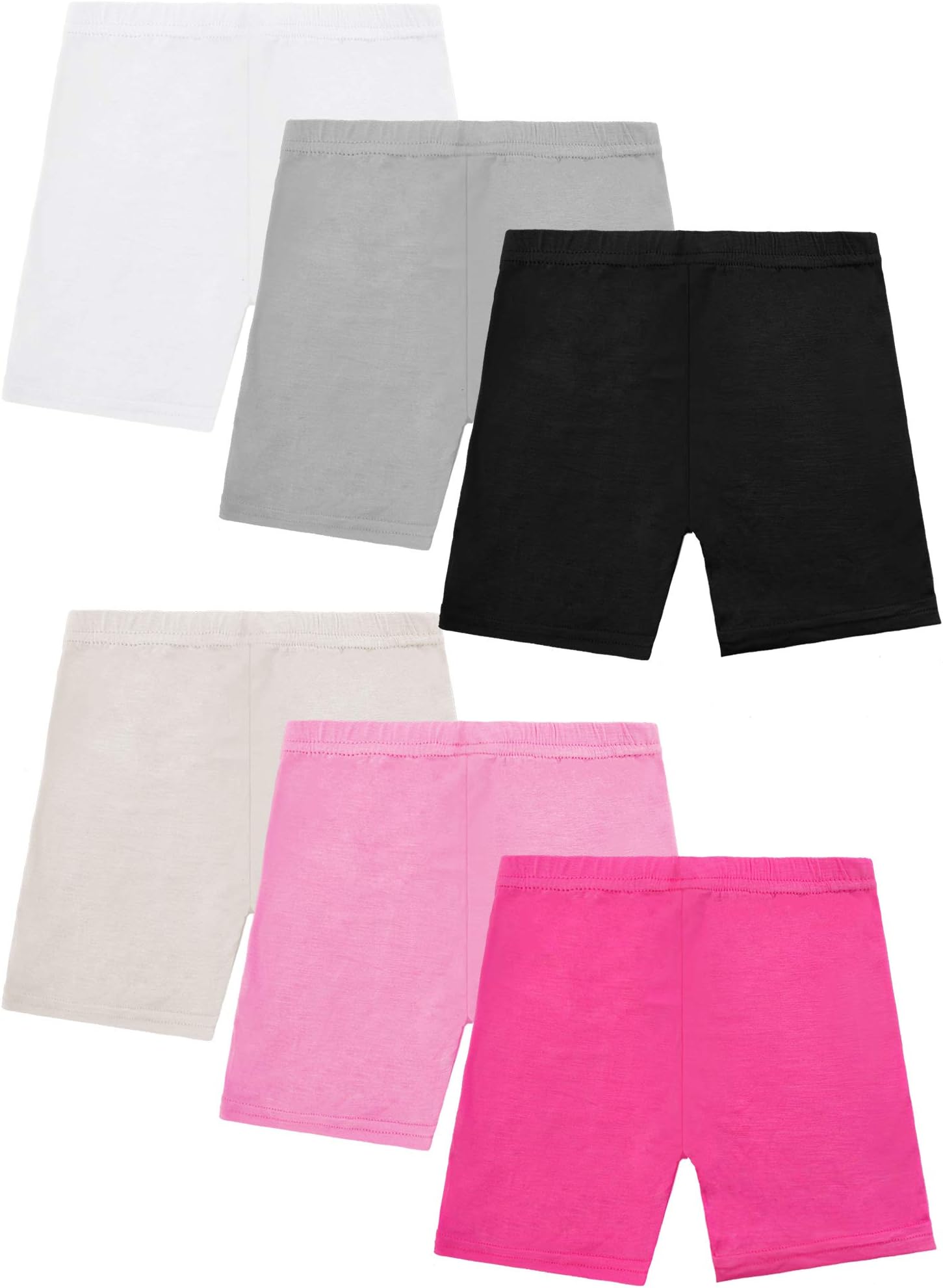 Resinta 6 Pack Dance Shorts Girls Bike Short Breathable and Safety 6 Color