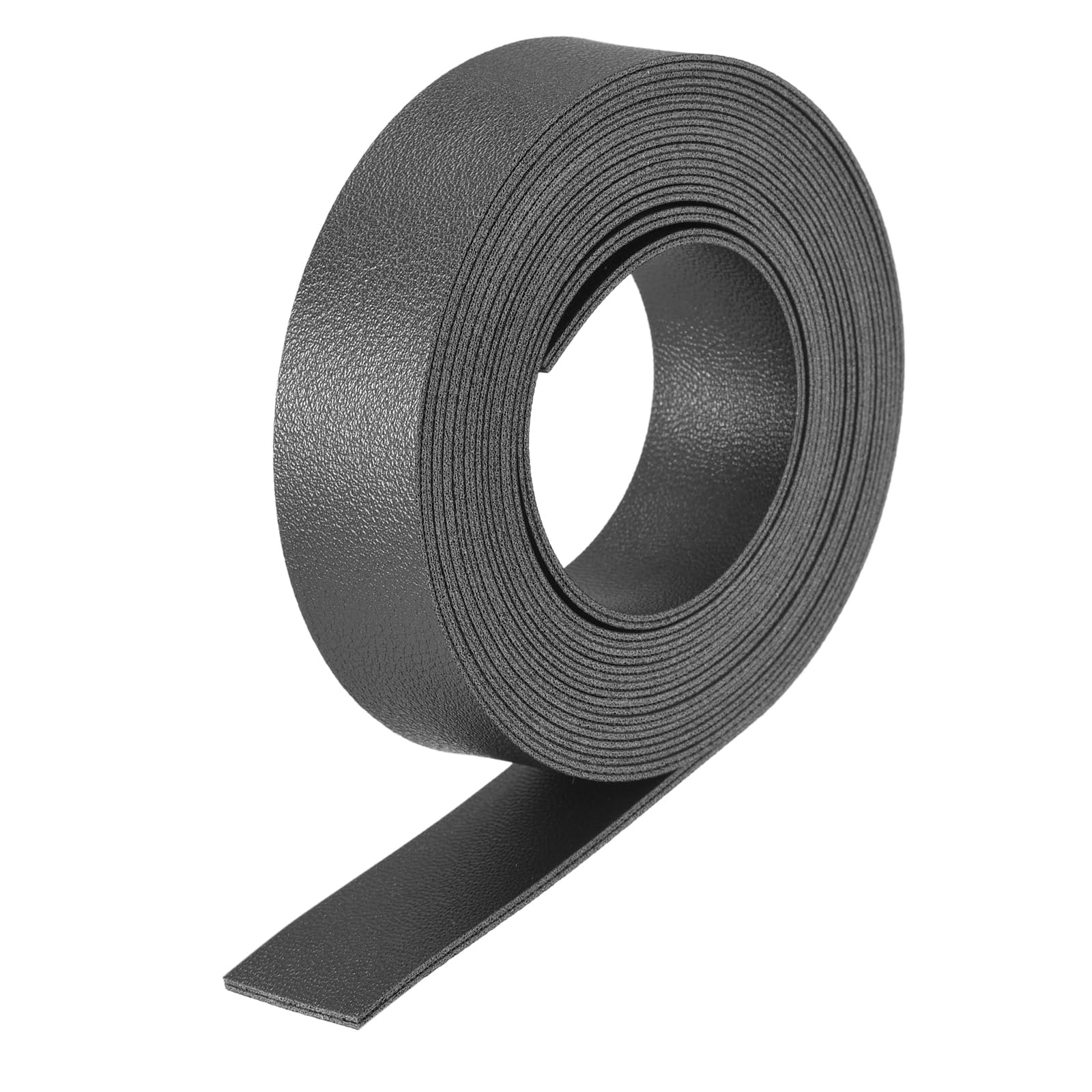 DMiotech 1 Pack 79 Inch 0.78 Inch Faux Leather Strip, Leather Strap Black for DIY Crafts, Belts, Bags