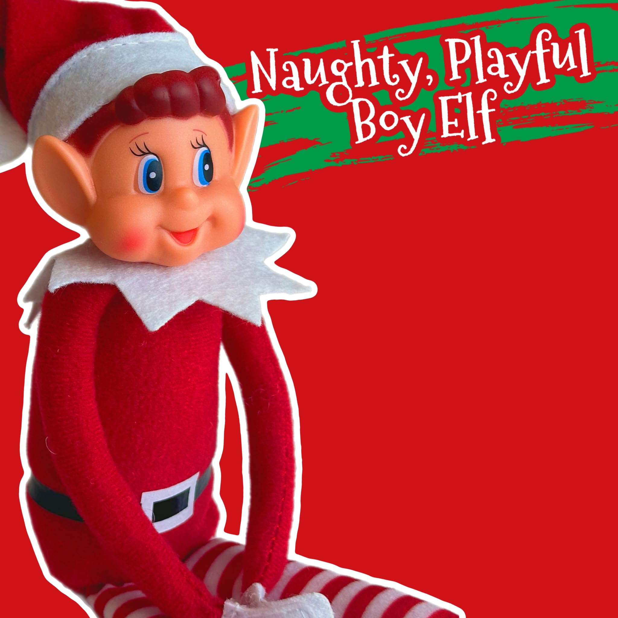 GLOW Wholesale Elf Figure with Soft Body and Vinyl Face, Red