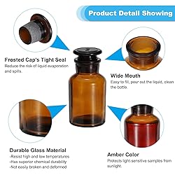 PATIKIL Reagent Media Bottle, 30/60/125ml Glass