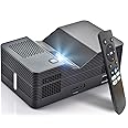 AAXA M8 UST Ultra Short Throw 4K Laser Projector 1100 LD Lumens, BT 5.4, WiFi 6, USBC Mirroring, 2xHDMI, Optical Audio, Efocus, Auto Keystone, Smart Technology