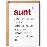 EruditeGifts Aunt You Have Loved - Special Aunt's Day Card - Birthday Card For Aunt - Sentimental Card For Aunt - Meaningful Card For Aunt…