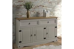 Furniture Dash Solid Wood Buffets & Sideboards 51.9" W, 16.9" D, 31.7" H - Kitchen Storage Cabinets, Bar and Liquor Cabinet, Kitchen Island with Storages, Entertainment Center