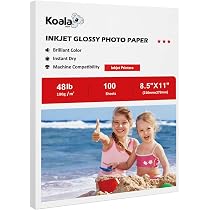 COHEALI 100 Sheets Sheets 6-inch Photo Paper 2x3 Printing Papers ...