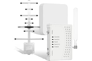 HOIMY Cell Phone Signal Booster for Home & Office, up to 6000 Sq. Ft. Cell Phone Whit 2 Indoor Antennas,Boost 4G 5G LTE Data for Verizon AT&T and All U.S. Carriers, Band 66/2/4/5/12/17/13/25 FCC Approved