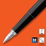 ParkER Jotter Originals Fountain Pen Classic Black Medium Nib Blue Ink view 3