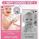 Lehoo Castle Unicorn Wooden Ramp Racer Montessori Toy 1+ Pink view 2