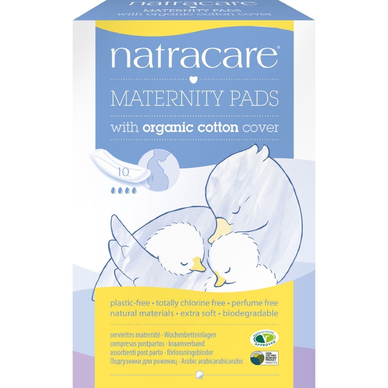 Natracare Natural Maternity Pads x 10-2 Pack