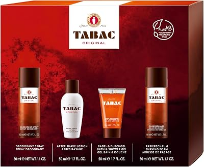 Tabac Original Quattro Set Aftershave Deodorant Bath Shower Gel Shaving Foam