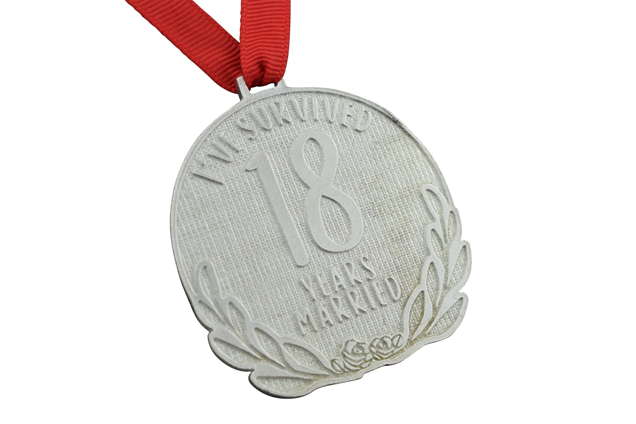 Pirantin 18th Anniversary Medal – I’ve Survived 18 Year Married Medal