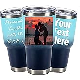 Custom 20oz 30oz Tumblers Personalized With Picture With Slider Lid And Straw Photo,Text,Logo Straw Custom Vacuum Insulated Coffee Mugs,Gifts