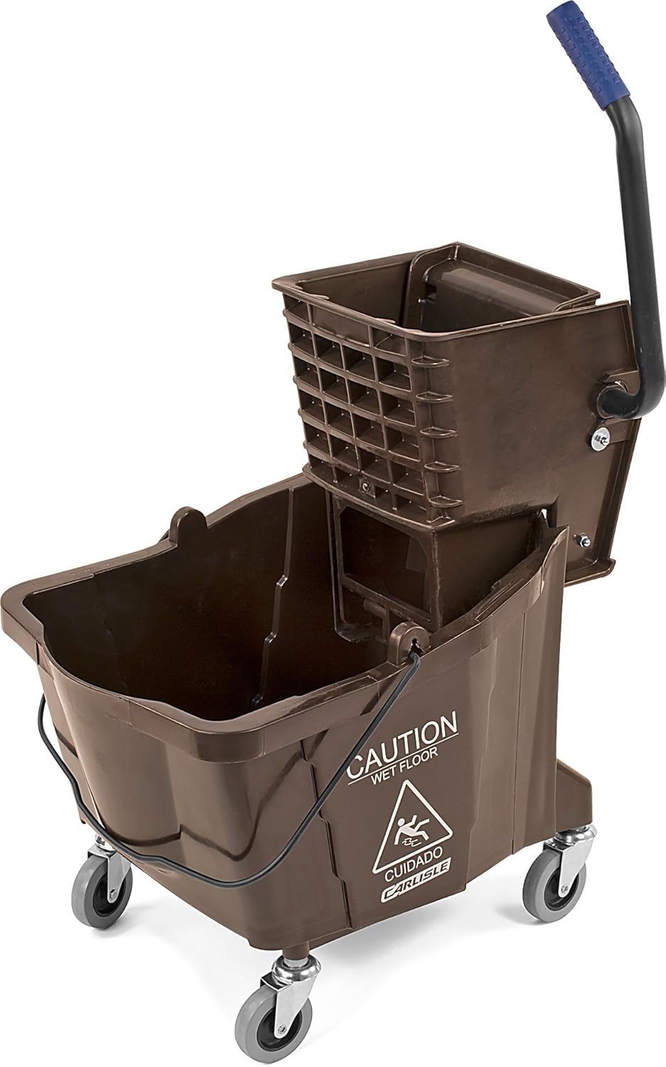 Carlisle 3690404 Commercial Mop Bucket With Side Press Wringer Yellow