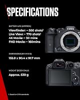 Canon EOS R7 Body 32.5 MP APS-C Dual Pixel CMOS AF II 4K UVC/UAC view 6