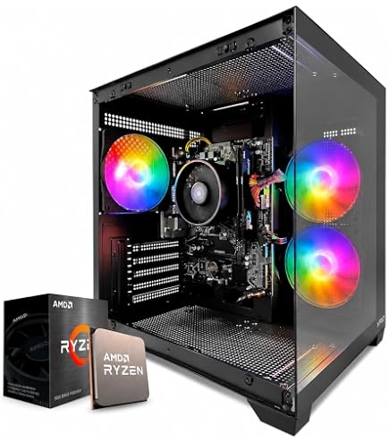 PC GAMER RYZEN 7 5700X, B550M, WI-FI, 32GB RAM, NVME 1TB, NVIDIA