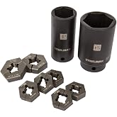Steelman 9-Piece Split Die Wheel Stud Repair/Rethreading Kit, Indexing Pins, Steel, Repairs Threads on Wheel Studs and Bolts, Two Sockets Included