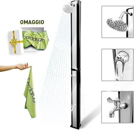 Aussenpool Dardaruga Outdoor Garden Solardusche Duschgarten Mit 35 Litertank Campingpool Aussenpool Mixer Verstellbarem Duschkopf Und Fusswaschhahn Als Geschenk Weiches Mikrofasertuch Amazon De Garten