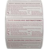 VisionTechShop LST800S Food Safe Handling Instructions Label, Meat, Chicken Packaging Instructions,1000 Labels, Size 58 x 30mm, 2.25 x 1.125 inches, 1 Roll
