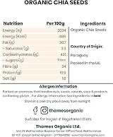 Thames Organic Chia Seeds 500g – Organic, Vegan, High Fiber & Protein view 2