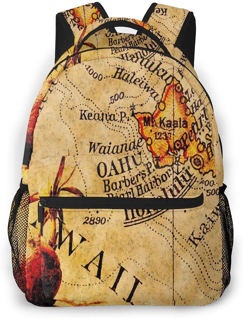 School Backpack for Boys Girls, Hawaii 15 Laptop Backpack College Bags Daypack for Men Women Student