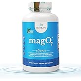nbpure MagO7 - Natural Colon Cleanse & Detox - Occasional Constipation Relief, Stool Softening, & Bloating Support for Men & Women - Ozonated Magnesium Oxide, 180 Capsules
