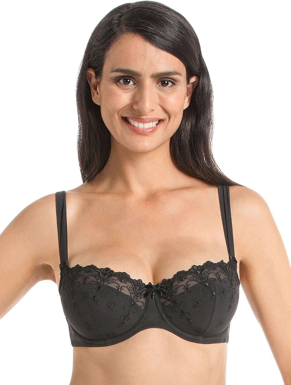 Anita Rosa Faia Edelweiss Balconette Underwire Bra 5608 42C Black At anita-rosa-faia-edelweiss-balconette-underwire-bra-5608-42c-black-at