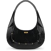 Fuiriver Women's Shoulder Bag Vintage Crescent Small Purse Mini Handbag for Evening Going Out