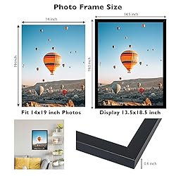 JCJMY 14x19 Picture Frame Black for Poster Photo
